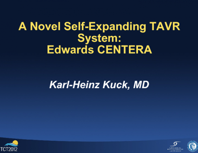 A Novel Self-Expanding TAVR System: CENTERA