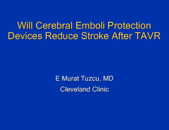 Will Cerebral Embolic Protection Devices Reduce Strokes After TAVR?