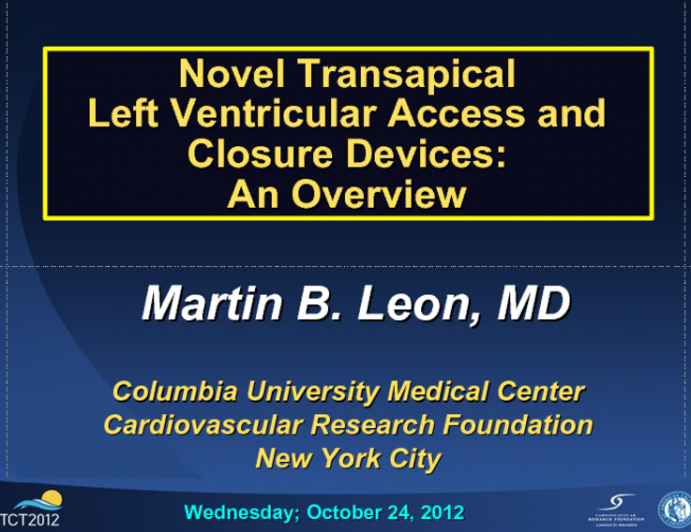 Novel Transapical Left Ventricular Access and Closure Devices