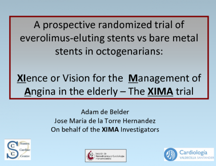 XIMA: A Prospective, Randomized Trial of Everolimus-Eluting Stents vs. Bare-Metal Stents in Octogenarians