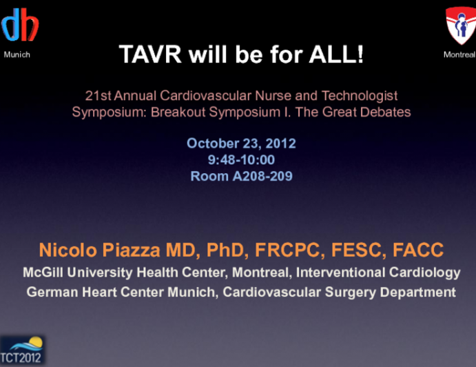 TAVR Will Be for All!