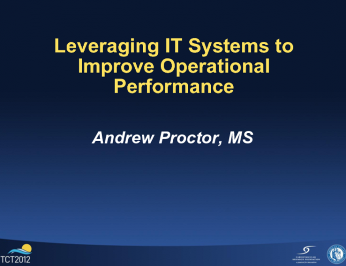 Leveraging IT Systems to Improve Operational Performance