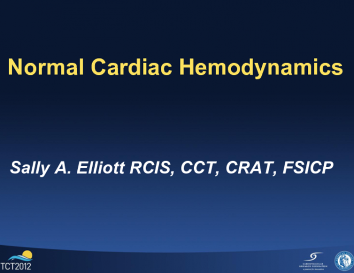 Hemodynamics of the Normal Heart from the Technologist's Perspective