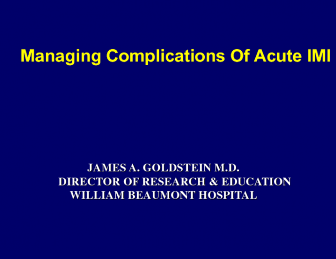 Cases 9 and 10: How to Manage Acute MI with Right Ventricular Shock