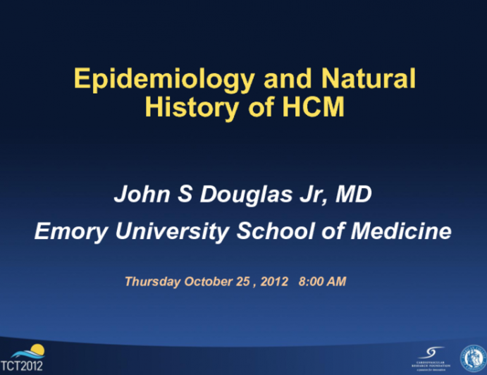 Epidemiology and Natural History of HCM