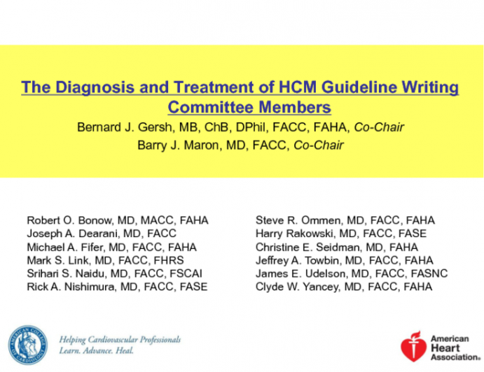 HCM Management: What Do the Guidelines Say?