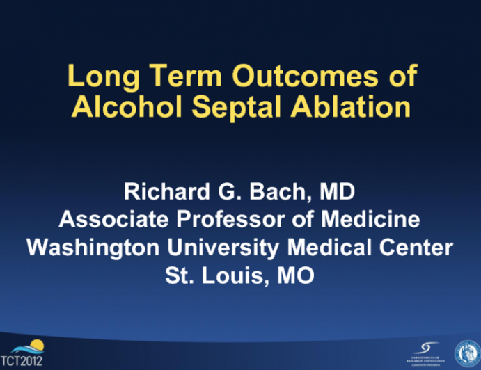 Long-term Outcomes of Alcohol Septal Ablation