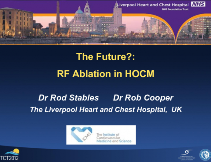 The Future? Radiofrequency Catheter Septal Ablation for HCM