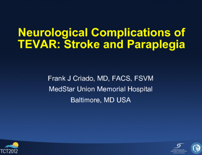 Neurological Complications of TEVAR: Prevention and Management