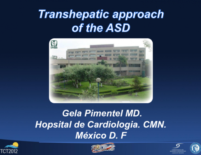 Transhepatic Approach for Atrial Septal Defect Closure