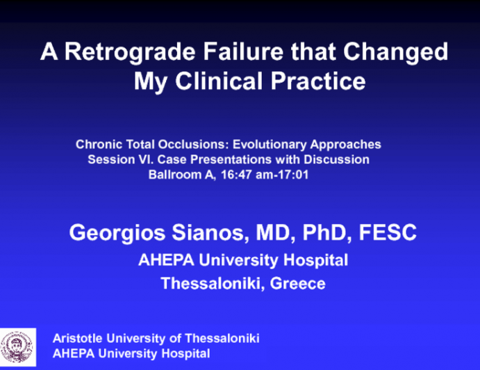 Case 4: A Retrograde Failure That Changed My Clinical Practice