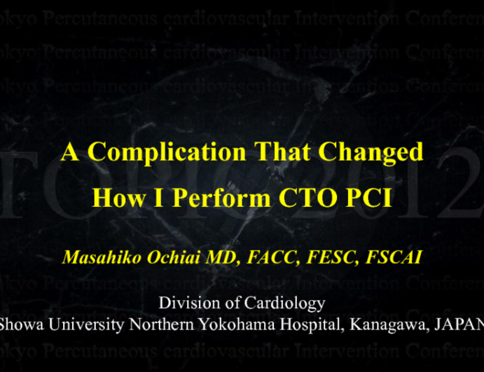 Case 6:  A Complication That Changed How I Perform CTO PCI