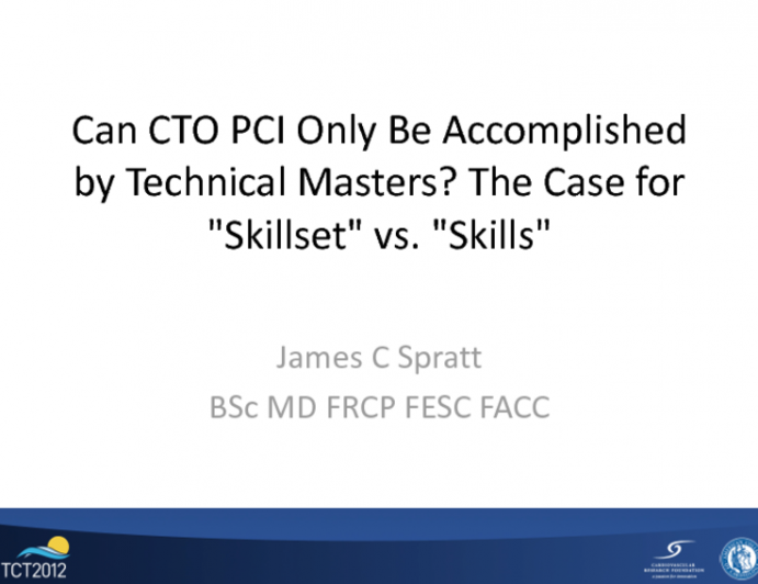 Can CTO PCI Only Be Accomplished by Technical Masters? The Case for "Skillsets" vs. "Skills"