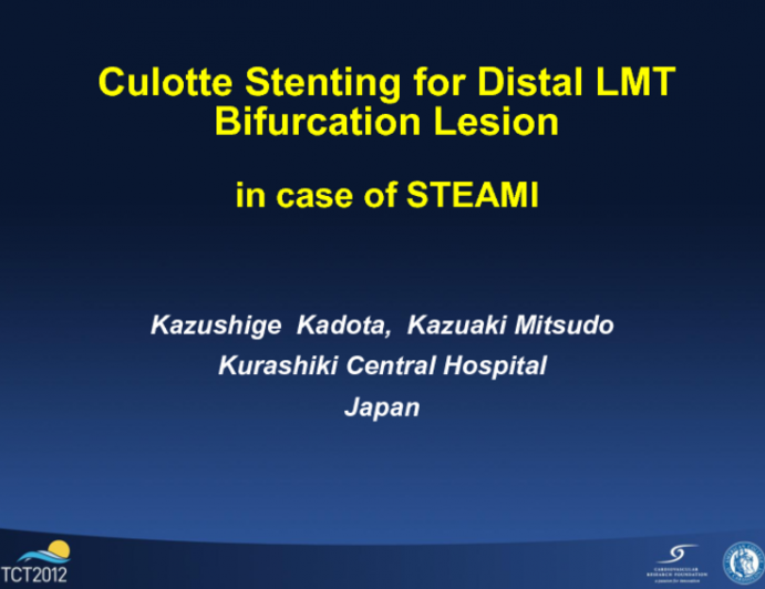 Culotte Stenting of a Left Main Distal Bifurcation Lesion