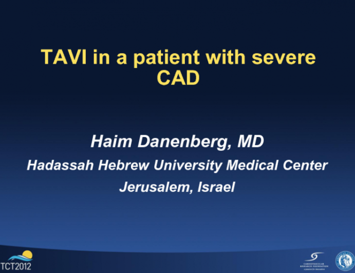 TAVR in a Patient with Severe CAD