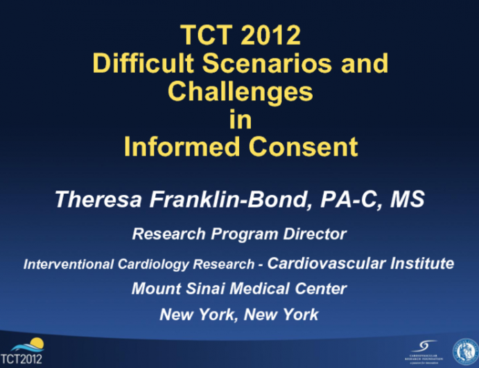 Informed Consent: Difficult Case Scenarios