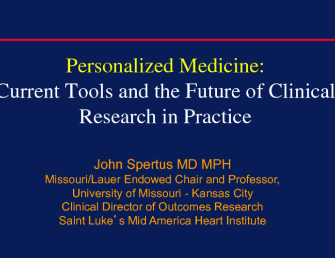 Personalized Medicine: Current Tools and the Future of Clinical Research in Practice