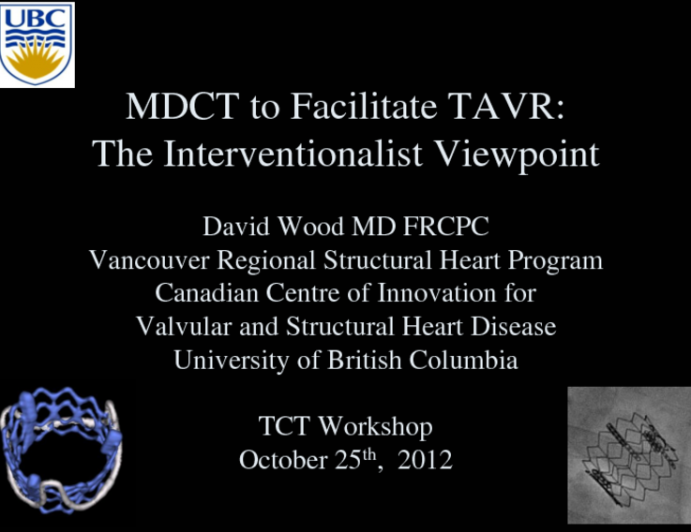 Imaging for TAVR: An Interventionalist's Perspective