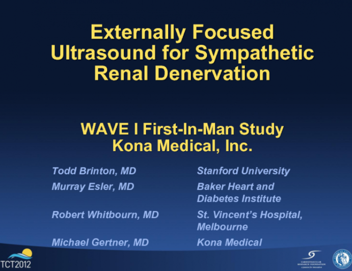 External Focused Ultrasound (Kona)