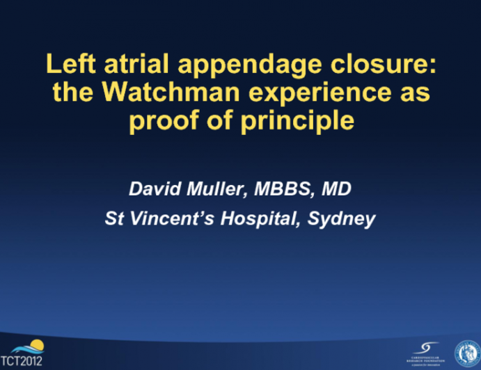 Transcatheter LAA Occlusion: The Watchman Experience as Proof of Principle