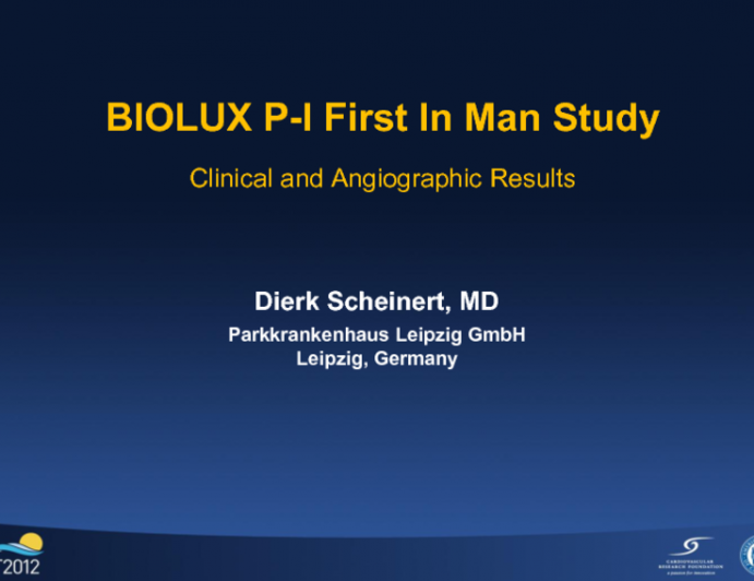 The BIOLUX-P-I Trial: Clinical and Angiographic Results