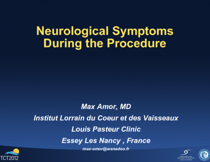 Case 3: Neurological Symptoms During the Procedure