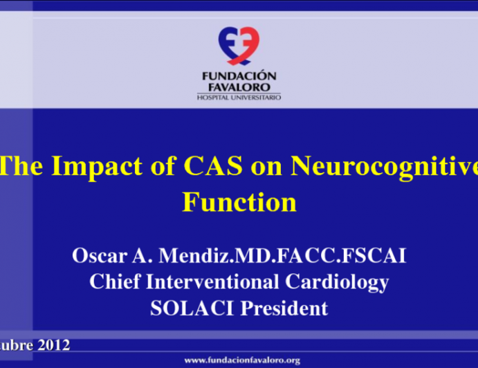 The Impact of CAS on Neurocognitive Function