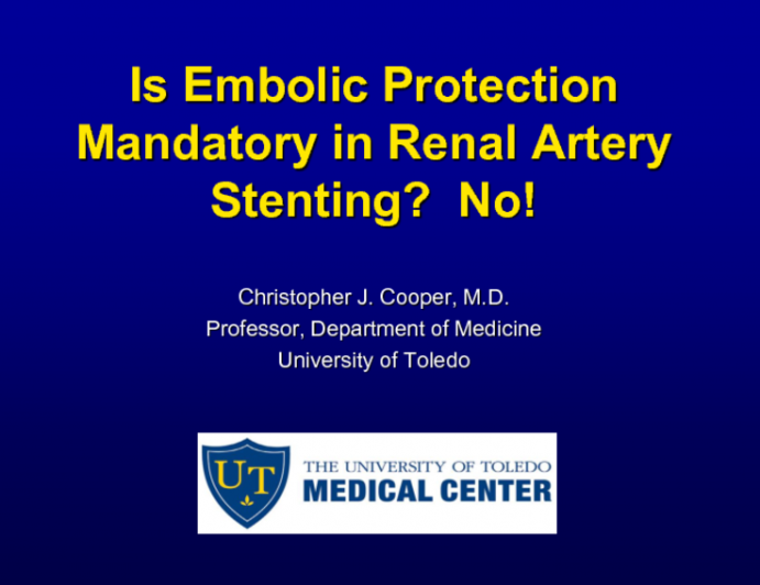 Debate I. Is Embolic Protection Mandatory in Renal Artery Stenting? Con!