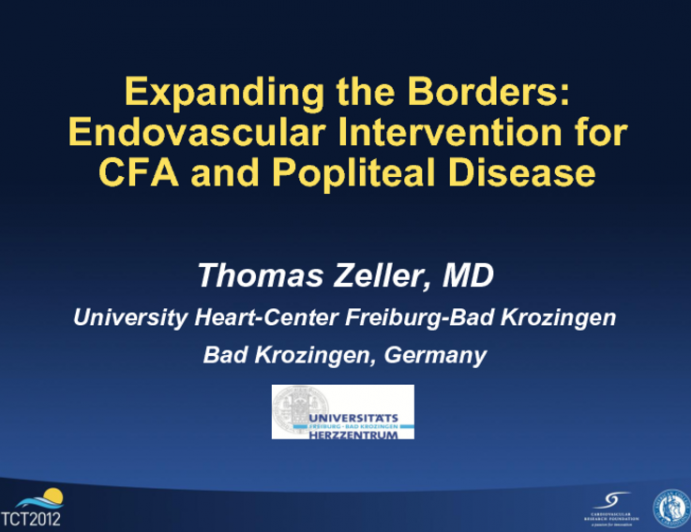 Expanding the Borders: Endovascular Intervention for Common Femoral and Popliteal Disease