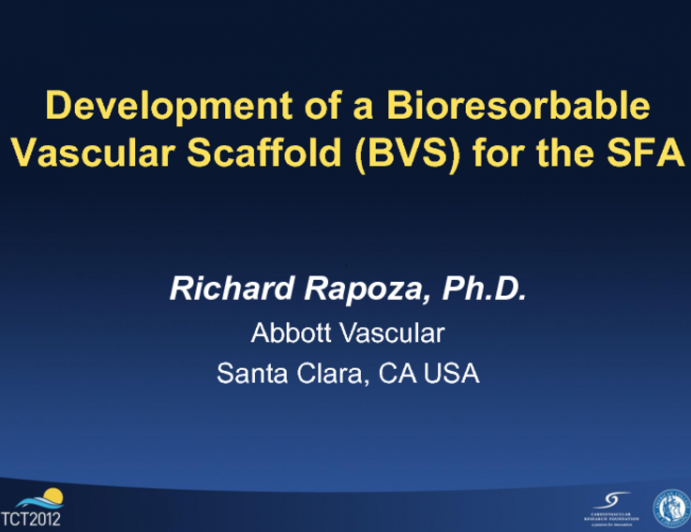 Development of a Bioabsorbable Scaffold for the SFA