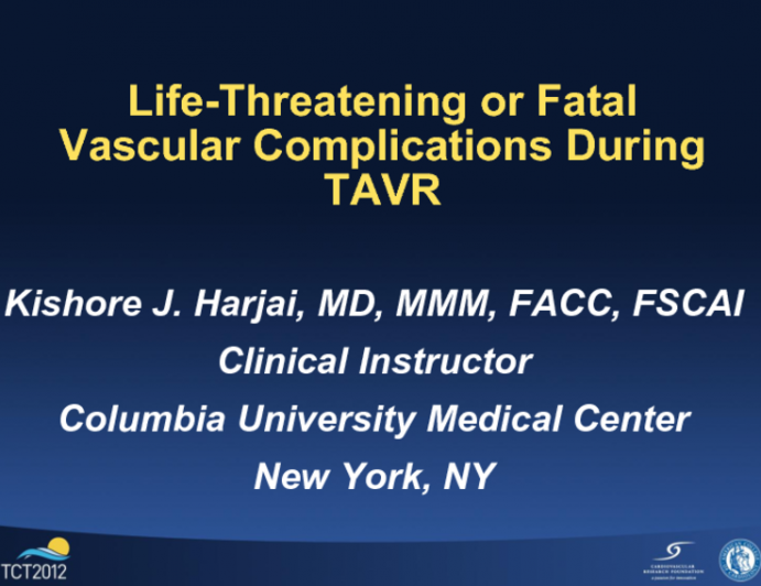 Case 1: During a TAVR