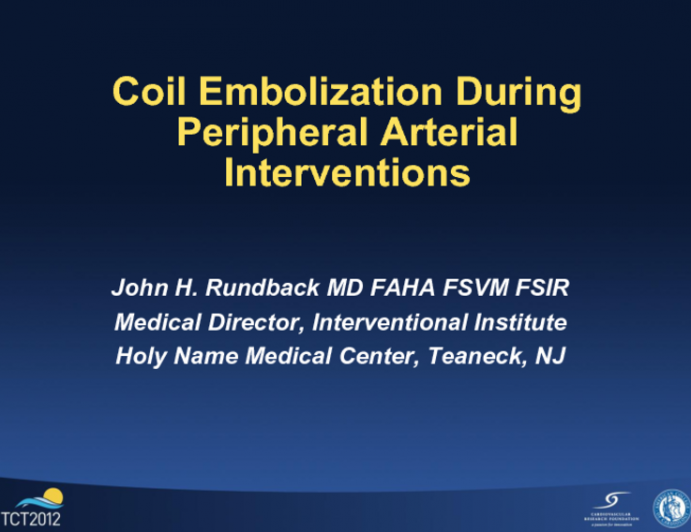 Selection and Use of Coils for Embolization of Perforations