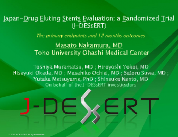 J-DESSERT: A Prospective, Randomized Trial of Paclitaxel-Eluting vs. Sirolimus-Eluting Stents in Patients with and without Diabetes