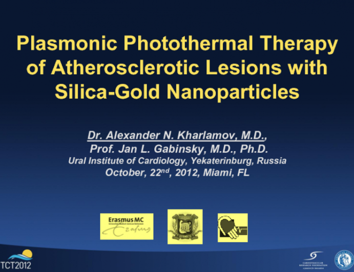 Plasmonic Photothermal Therapy of Atherosclerotic Lesions with Silica-Gold Nanoparticles