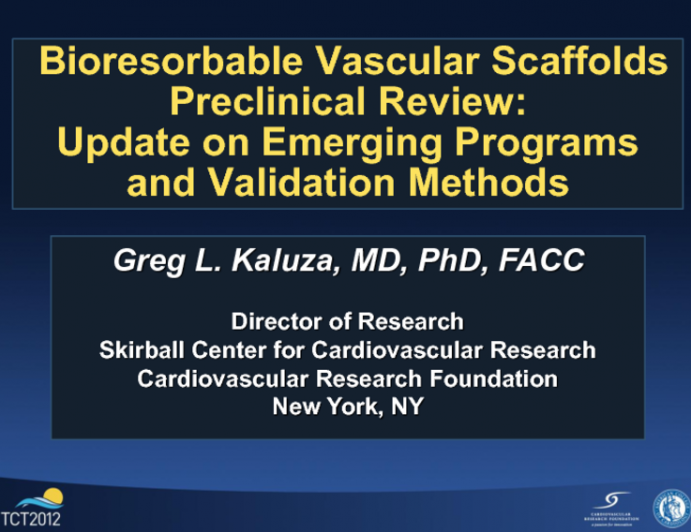 Preclinical Review: Update on Emerging Programs and Validation Methods