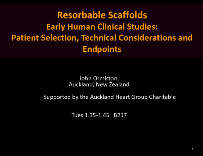 Early Human Clinical Studies: Patient Selection, Technical Considerations, and Endpoints