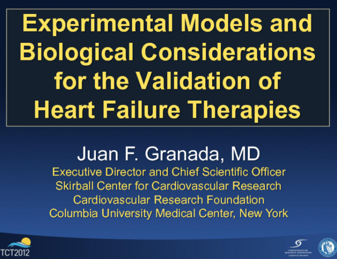 Preclinical Review: Experimental Models and Biological Considerations for the Validation of Heart Failure Devices