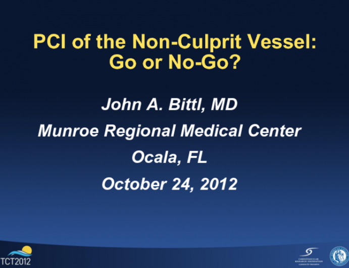 PCI of the Non-Infarct Vessel: Go or No-Go?