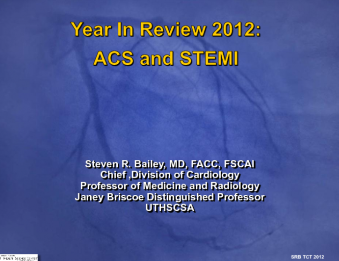 Year in Review: ACS and STEMI