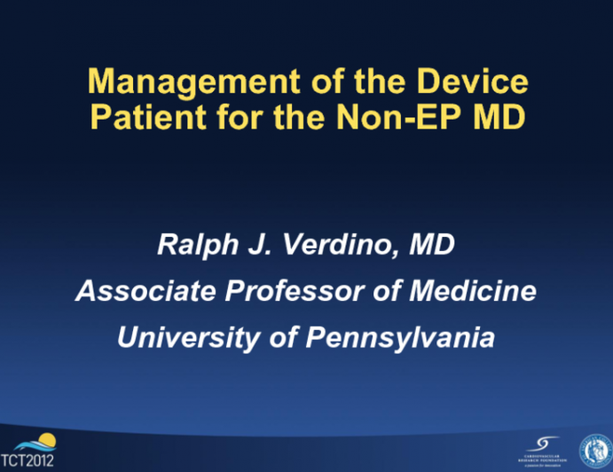 Management of the Device Patient for the Non-EP MD