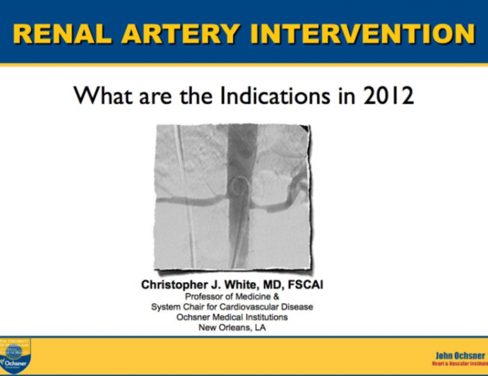 Renal Artery Stenting: What Are the Indications for Intervention in 2012?