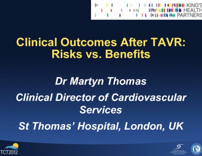 Clinical Outcomes After TAVR: Risks vs. Benefits