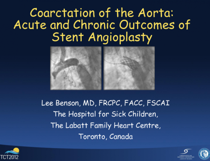 Acute and Late Outcomes of Stenting for Coarctation (Covered and Uncovered)