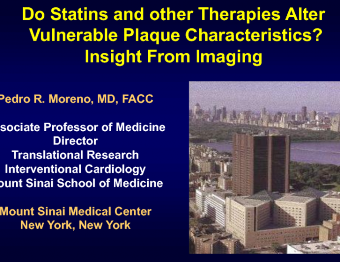 Do Statins and Other Therapies Alter Vulnerable Plaque Characteristics? Insights from Imaging