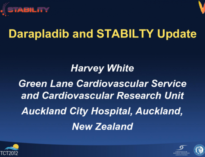 Darapladib and STABILITY Update