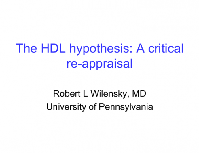 The HDL Hypothesis: A Critical Reappraisal