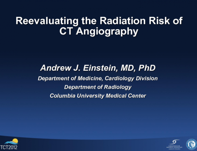 Reevaluating the Radiation Risk of CT Angiography