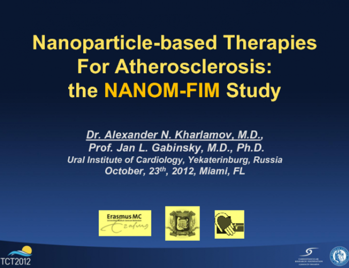 Nanoparticle-based Therapies for Atherosclerosis: The NANOM FIM Study