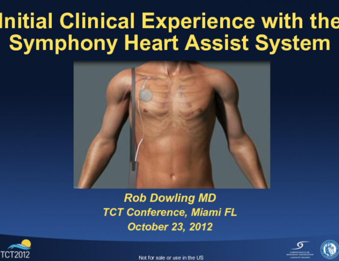 Counterpulsation with SYMPHONY for Chronic Heart Failure