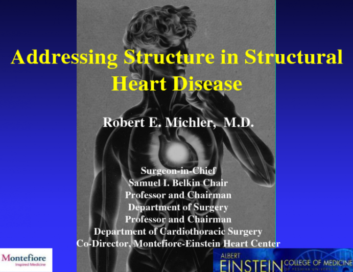 Overview: Addressing Structure in Structural Heart Disease